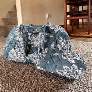 Vera Bradley Travel Tote and Cosmetic Bag